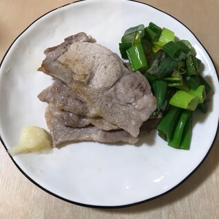 豚肉とネギのさっぱり炒め